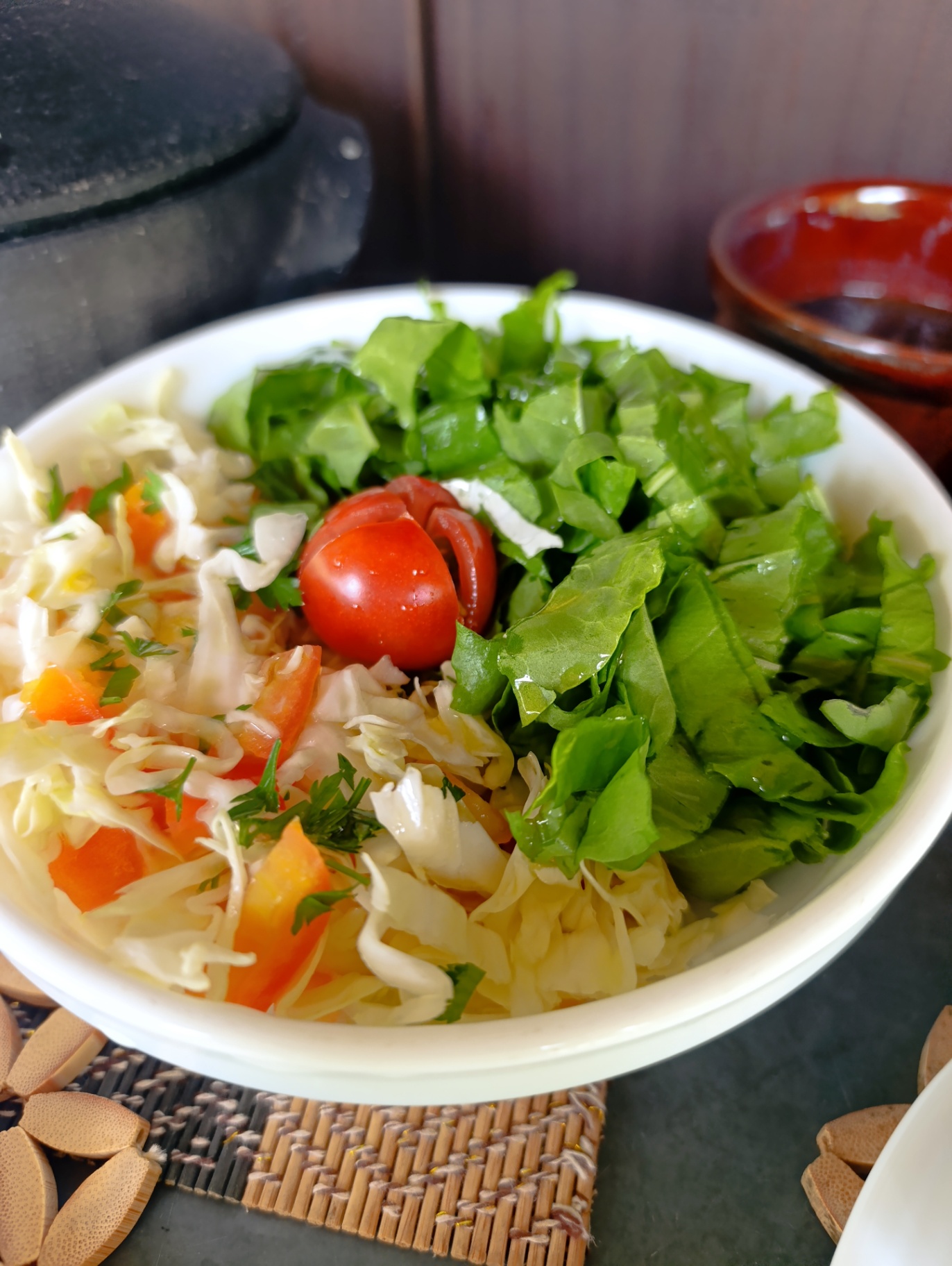 Salada fresca da horta